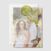 Modern Margs & Matrimony Cocktail Vrijgezellenfees Vellum Uitnodigingen (Offset (Koppel))