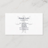 Modern marineblauw blush roze advocaat visitekaartje (Achterkant)