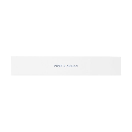 Modern marineblauw elegante eenvoudige bruiloft uitnodigingen wikkel (Vlak)