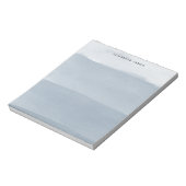 Modern marineblauw Waterverf gelaagd Ombre Notitieblok (Linkerzijde)