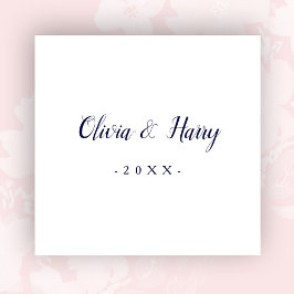 Modern marinewitboek Napkin Servet