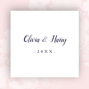 Modern marinewitboek Napkin Servet