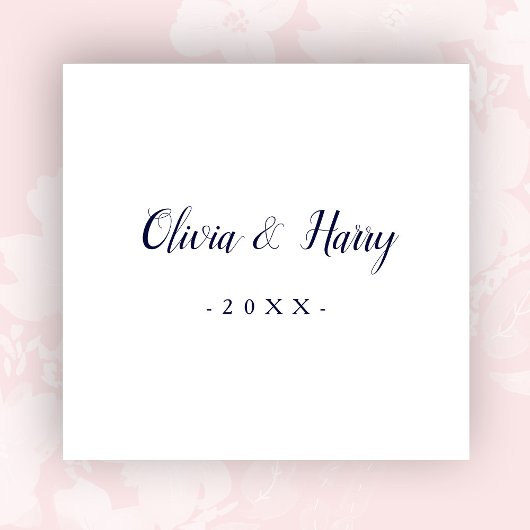 Modern marinewitboek Napkin Servet