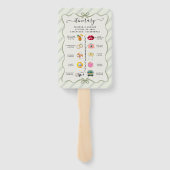 Modern Maritiem | Trouwprogramma Handwaaier met Bl (Achterkant)