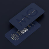 Modern Marketing Professioneel Monogram Marine Bla Visitekaartje