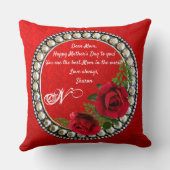 Modern Marmer Abstract Dubbelzijdig 2 Design Roos Kussen (Achterkant)