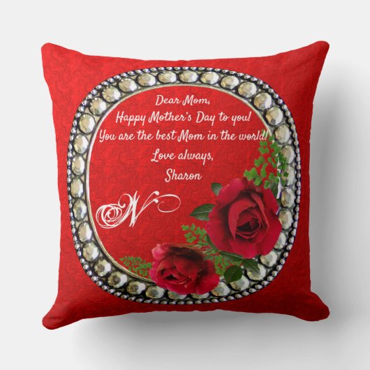 Modern Marmer Abstract Dubbelzijdig 2 Design Roos Kussen (Achterkant)