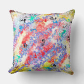 Modern Marmer Abstract Dubbelzijdig 2 Design Roos Kussen (Voorkant)