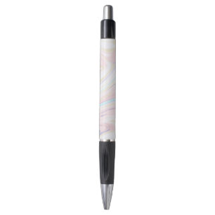 Modern Marmer Blauw Roze Gouden Glitter Pen