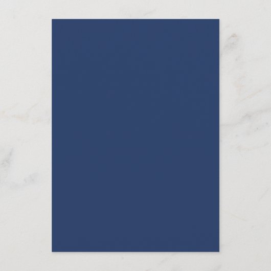 Modern marmer Blue Blush Gold Wedding Menu (Achterkant)