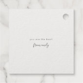 Modern Marmer Echte Goud Folie Bedankjes Labels (Achterkant)