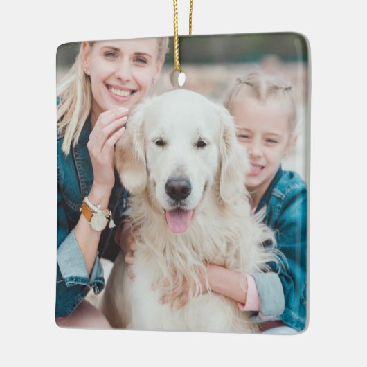 Modern Marmer Hallo Tot ziens Memorial Keramisch Ornament (Links)