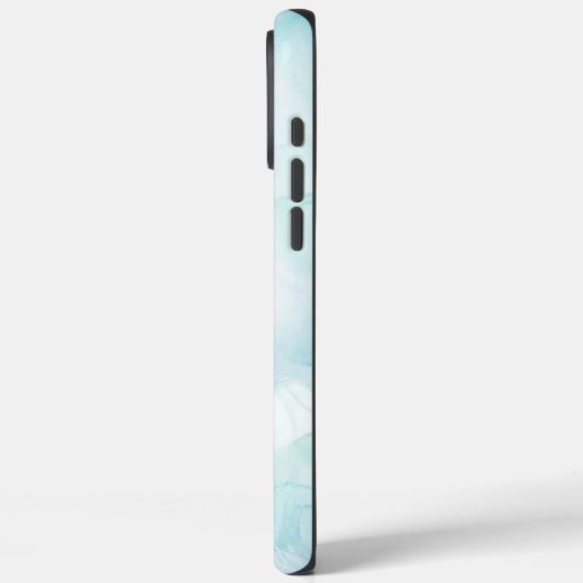 Modern Marmer Lichtblauw Case-Mate iPhone Case (Achterkant / Links)