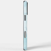 Modern Marmer Lichtblauw Case-Mate iPhone Case (Achterkant / Rechts)