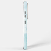 Modern Marmer Lichtblauw Samsung Galaxy Hoesje (Rechterkant)