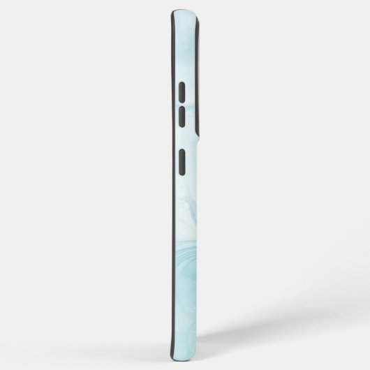 Modern Marmer Lichtblauw Samsung Galaxy Hoesje (Rechterkant)