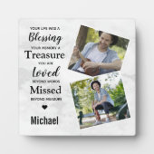 Modern Marmer Photo Keepomwille Memorial Fotoplaat (Voorkant)