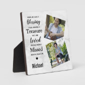 Modern Marmer Photo Keepomwille Memorial Fotoplaat (Voorkant)