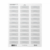 Modern Marmeren Blauwe Adreslabel Etiket (Full Sheet)