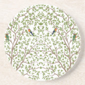 Modern marmeren botanisch ontwerp zandsteen onderzetter (Voorkant)