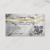 Modern Marmeren Goud Visitekaartje 1005BCG (Achterkant)