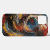 Modern marmeren iPhone hoesje (Achterkant (horizontaal))