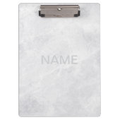 Modern marmeren klembord met aangepaste tekst (Voorkant)