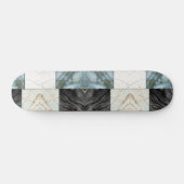 modern marmerpatroon persoonlijk skateboard (Horizontaal)