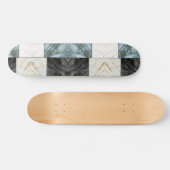 modern marmerpatroon persoonlijk skateboard (Horizontaal)