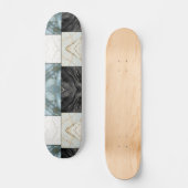 modern marmerpatroon persoonlijk skateboard (Voorkant)