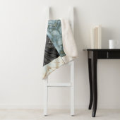 modern marmerpatroon sherpa deken (In situ)