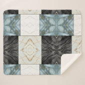 modern marmerpatroon sherpa deken (Voorkant (horizontaal))