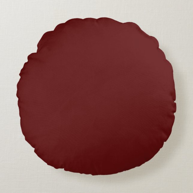 Modern Maroon Throw Pillow Rond Kussen (Voorkant)