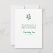 Modern Married & Merry huwelijksaankondiging Bedankkaart (Achterkant)