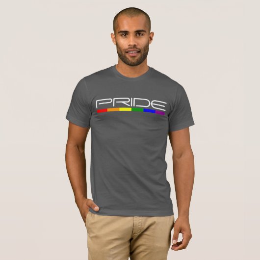 Modern Masculine en Cool Rainow Flag Pride T-shirt (Voorkant volledig)