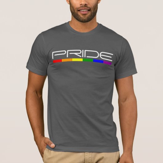 Modern Masculine en Cool Rainow Flag Pride T-shirt (Voorkant)