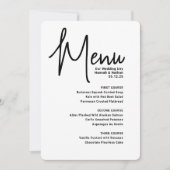 Modern Mashup Menu Bruiloft (Voorkant)