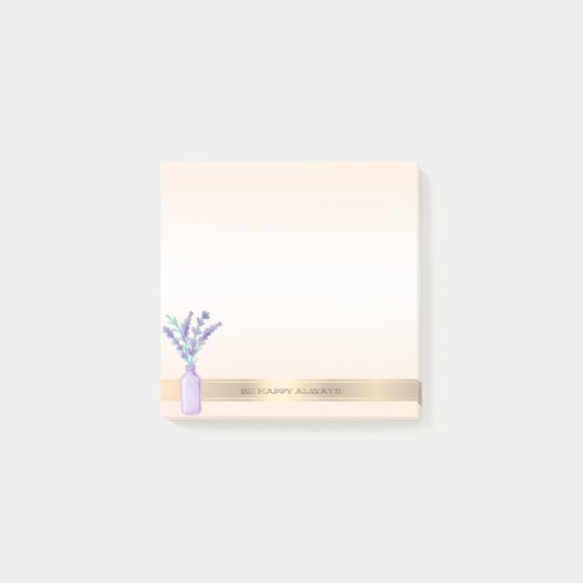 Modern Mason Jar Lavander - Gepersonaliseerd Post-it® Notes (Voorkant)