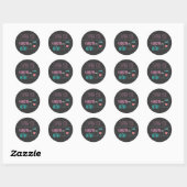 Modern Masonjar | roze | Aqua Dank u Sticker (Vel)
