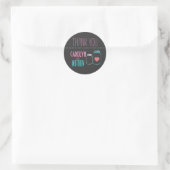 Modern Masonjar | roze | Aqua Dank u Sticker (Tas)