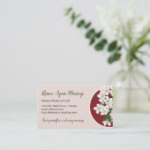 Modern Massage Cherry Blossom Theme Visitekaartje (Staand voorkant)