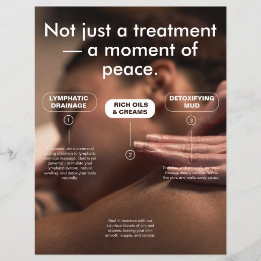 Modern Massage Spa Promotion Flyer (Voorkant)