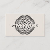 Modern Massage Therapist Lotus Pose Visitekaartje (Voorkant)