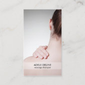 Modern Massage Therapist Visitekaartje (Voorkant)