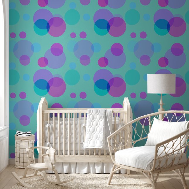 Modern massief geometrisch vormpatroon 19 behang (Kinderen)