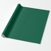 Modern massief groen minimalistisch en veelzijdig cadeaupapier (Uitgerold)
