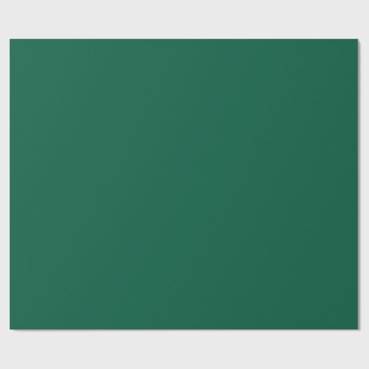 Modern massief groen minimalistisch en veelzijdig cadeaupapier (Vlak)