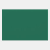 Modern massief groen minimalistisch en veelzijdig inpakpapier vel (Voorkant 3)