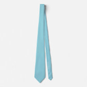 Modern massief minimaal poeder blauw wit monogram stropdas (Voorkant)