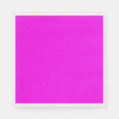Modern massief roze magenta papieren servet (Voorkant)